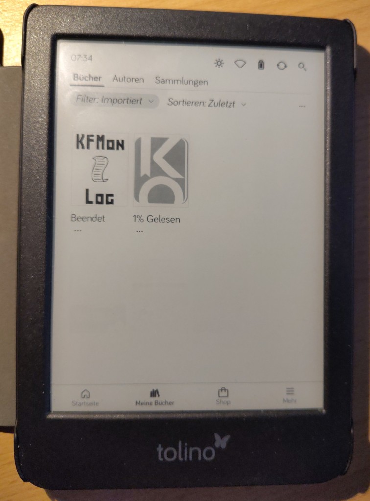 KOReader auf dem Tolino Shine 5