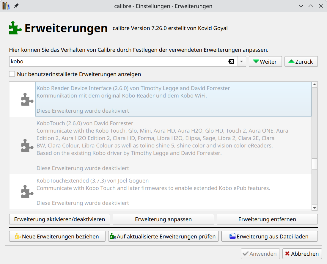 Erweiterungen deaktivieren:left::img-medium